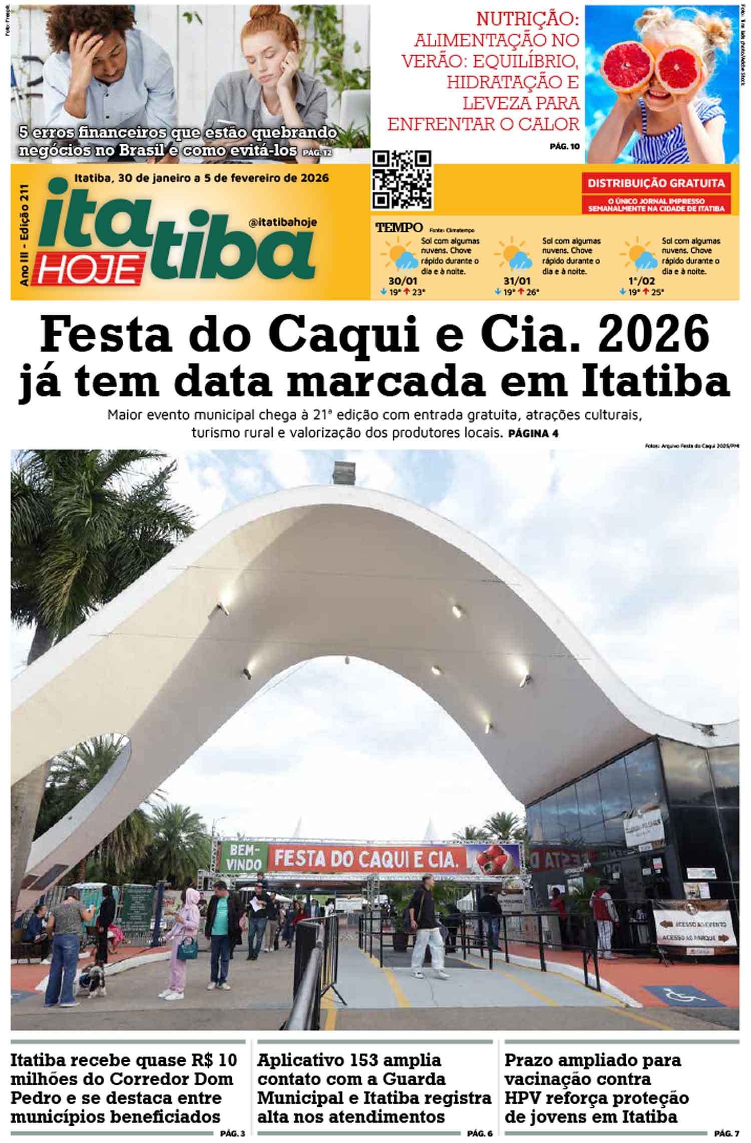 Itatiba Hoje #211 – 30/01 a 05/02/2026