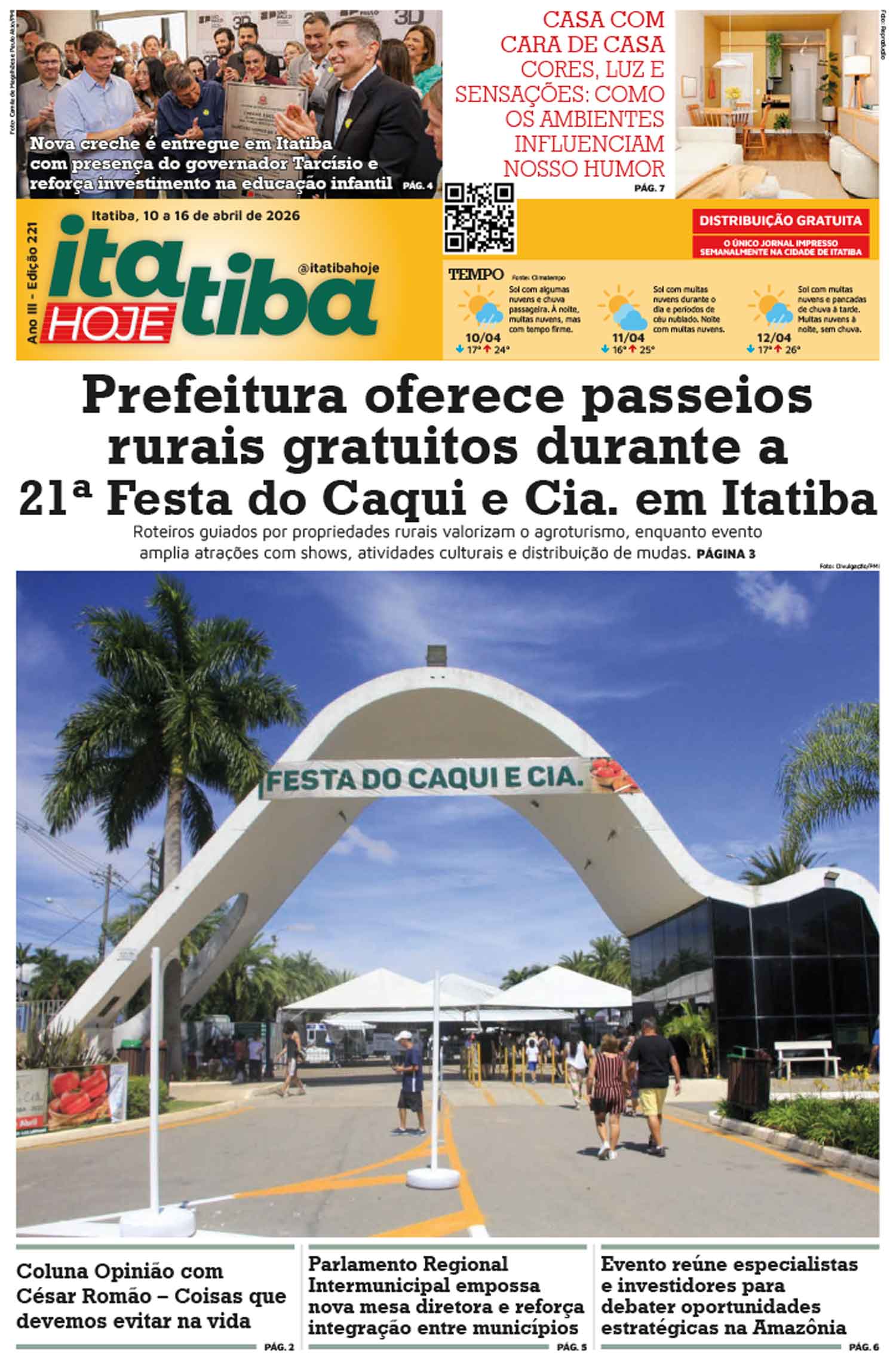 Itatiba Hoje #221 – 10 a 16/04/2026