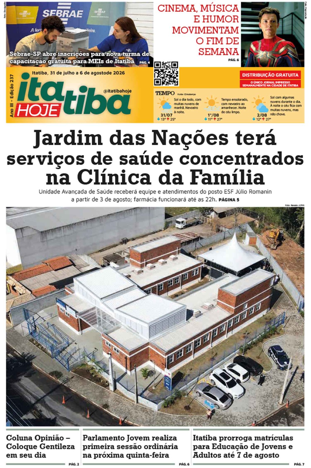 Itatiba Hoje #237 – 31/07 a 06/08/2026