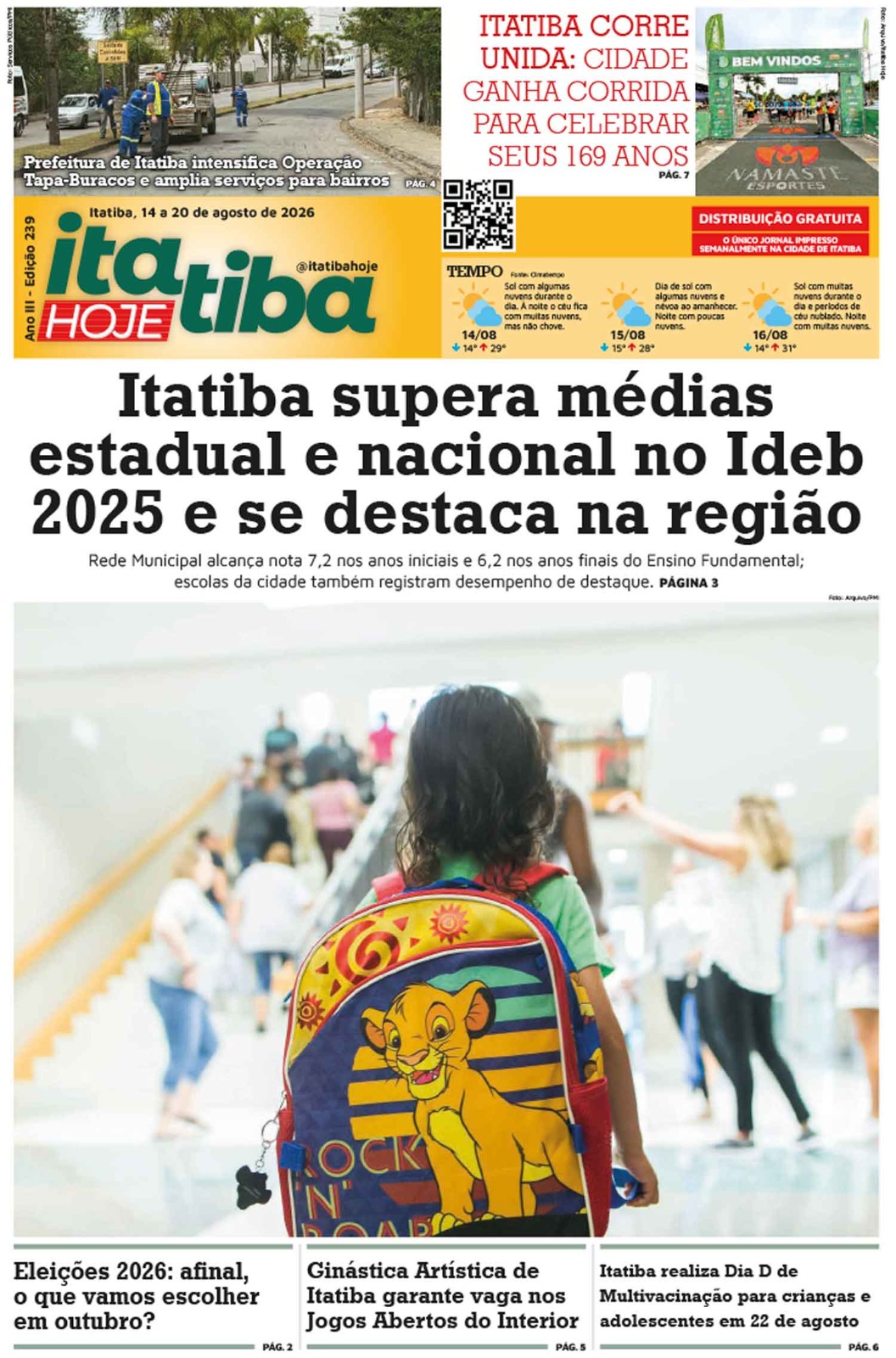 Itatiba Hoje #239 – 14 a 20/08/2026